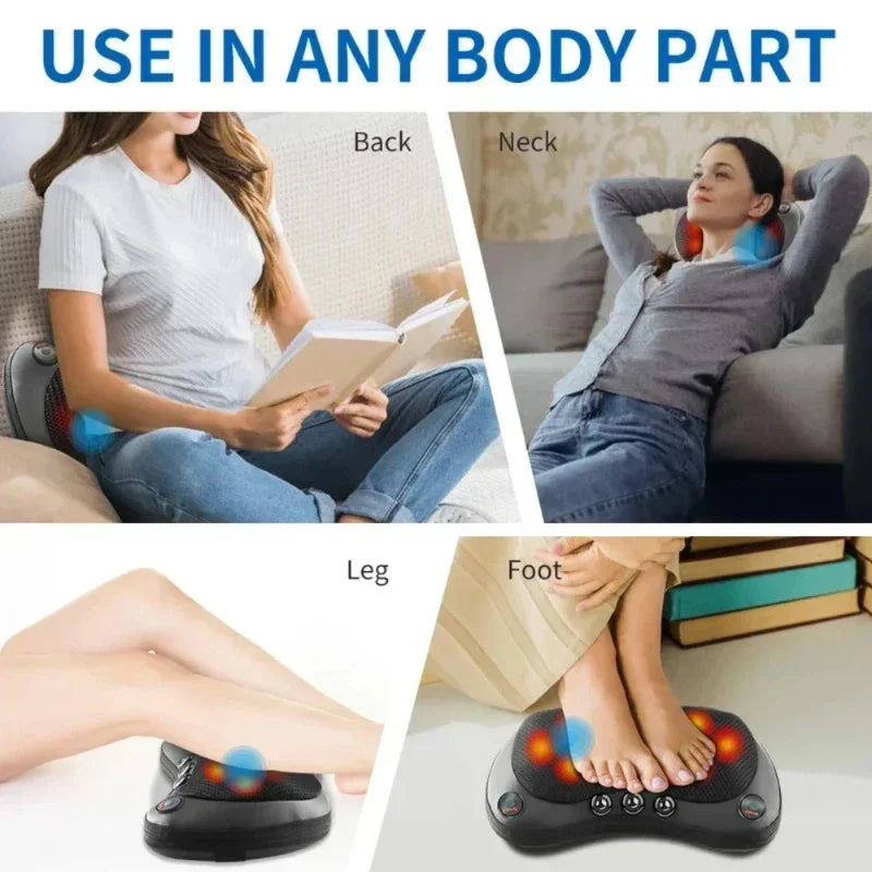 Neck Massager Shiatsu Kneading Massage With Infrared Heat