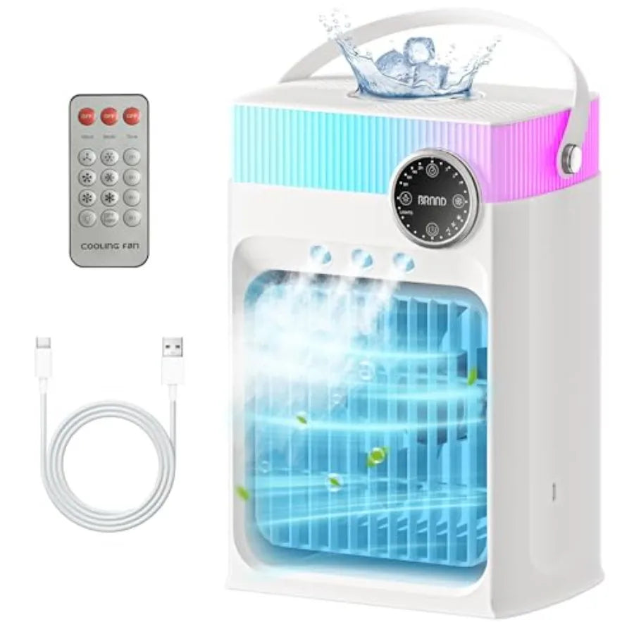 CYIKE Portable Air Conditioners Mini AC Unit Cooling Fan for Bedroom 1200ML