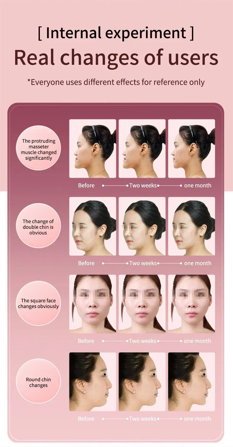 LED Photon Therapy Facial Slimming Vibration Massager Facial Lifting Device Facial Heated Double Chin V Face Vibration Massager