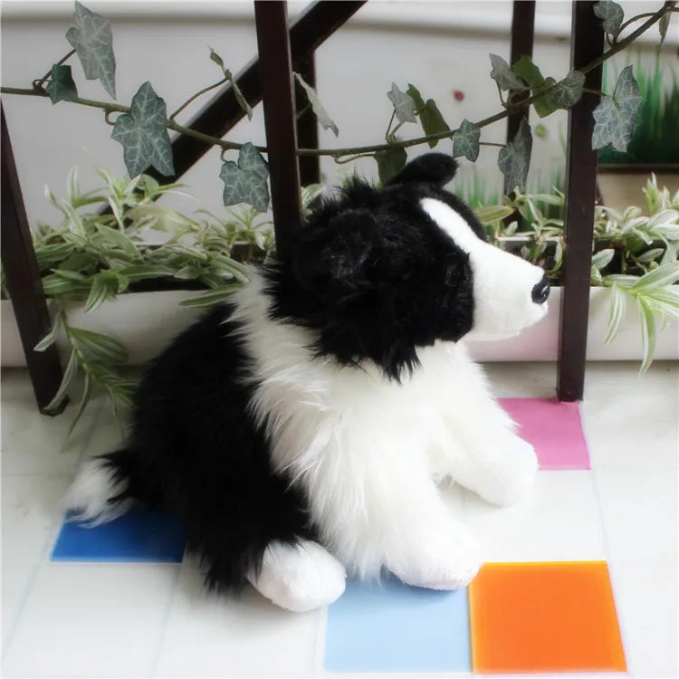 16" Border Collie Plush Stuffed Animal | Soft Dog Toy | Cuddly Pet