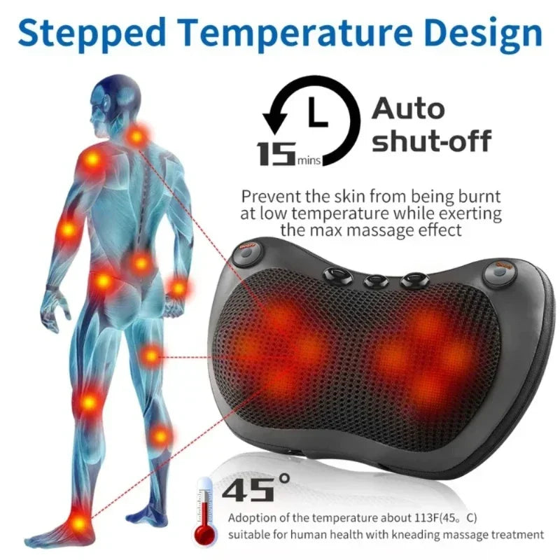 Neck Massager Shiatsu Kneading Massage With Infrared Heat