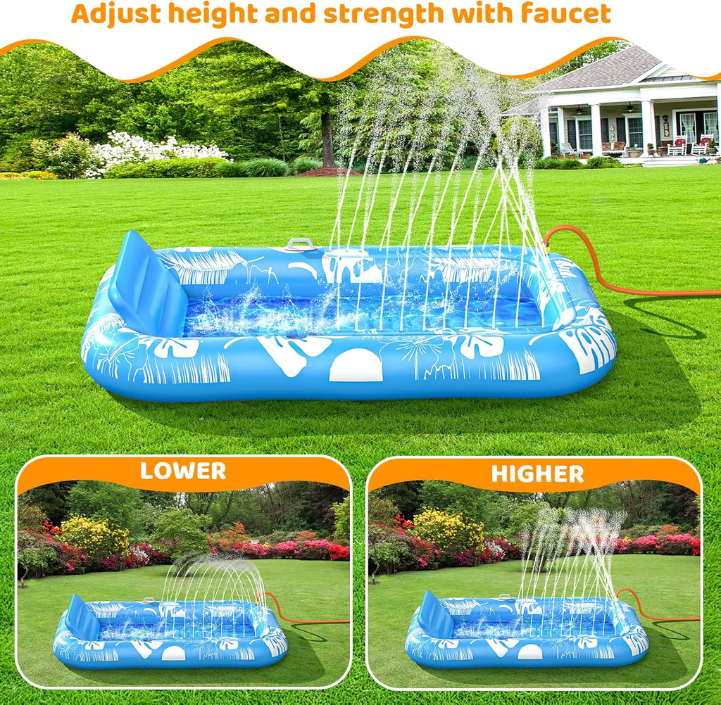 Inflatable Tanning Pool Lounger Float Jasonwell 4 in 1 Sun Tan Tub Sunbathing Pool Lounge Raft Floatie Toys Water Filled Bed Mat Pad