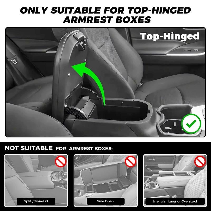 Multifunctional PU Leather Car Armrest Box Mat