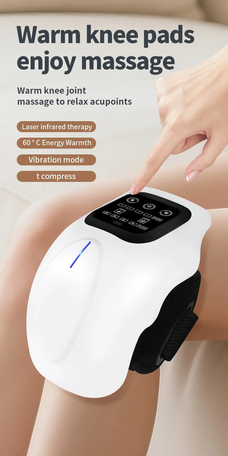FORTHiQ Red Light Therapy Knee Massager
